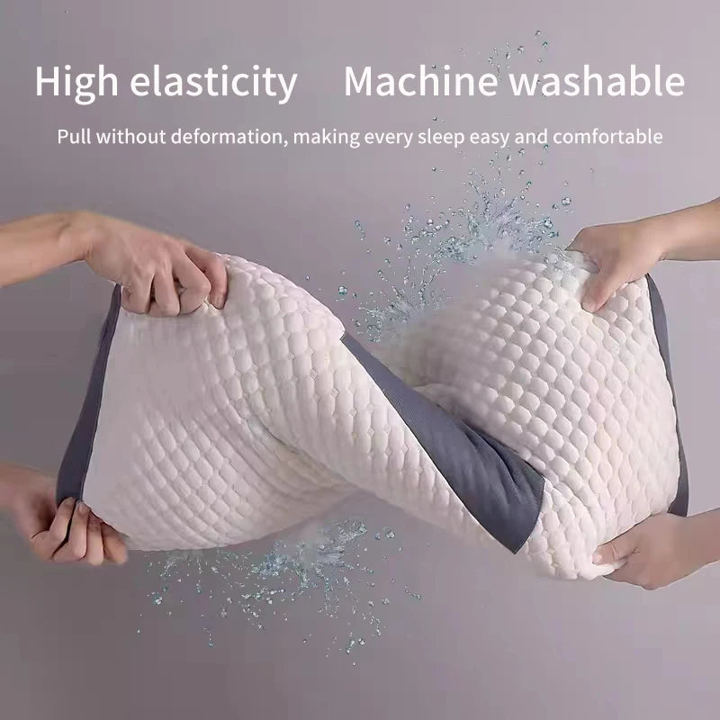 New Neck Pillow Help Sleep and Protect the Neck Cervical Orthopedic Household Soybean Fiber Massage SPA Pillow for Sleeping