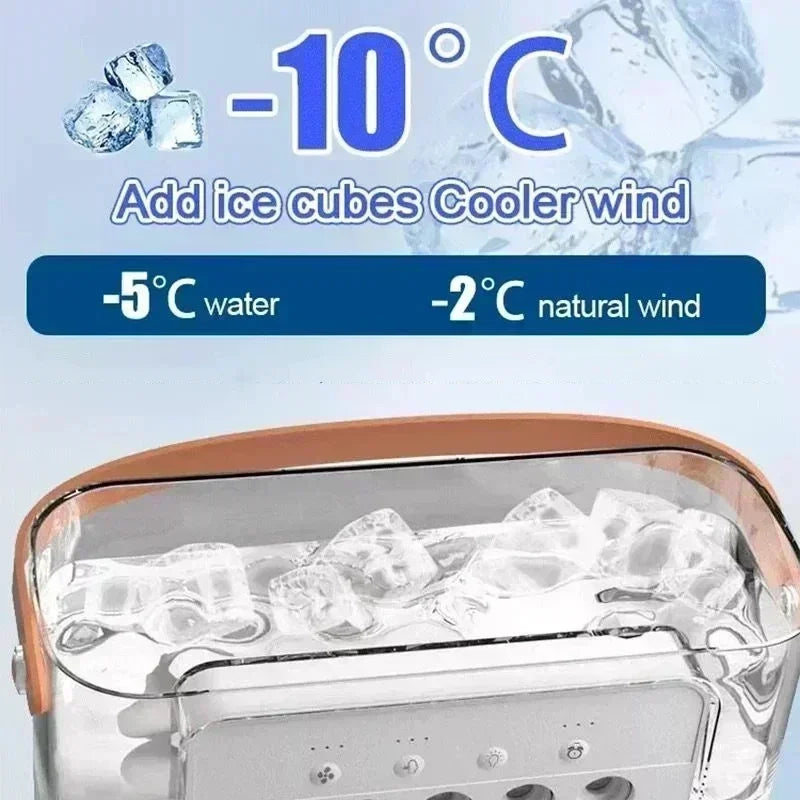 New LED 3 in 1 Fan Air Conditioner Household Mini Air Cooler Night Light Portable Humidifier Air Adjustment Fan Office Home Fan