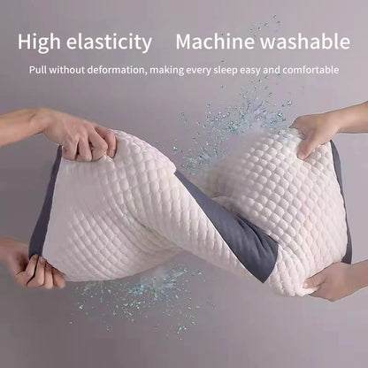 New Neck Pillow Help Sleep and Protect the Neck Cervical Orthopedic Household Soybean Fiber Massage SPA Pillow for Sleeping